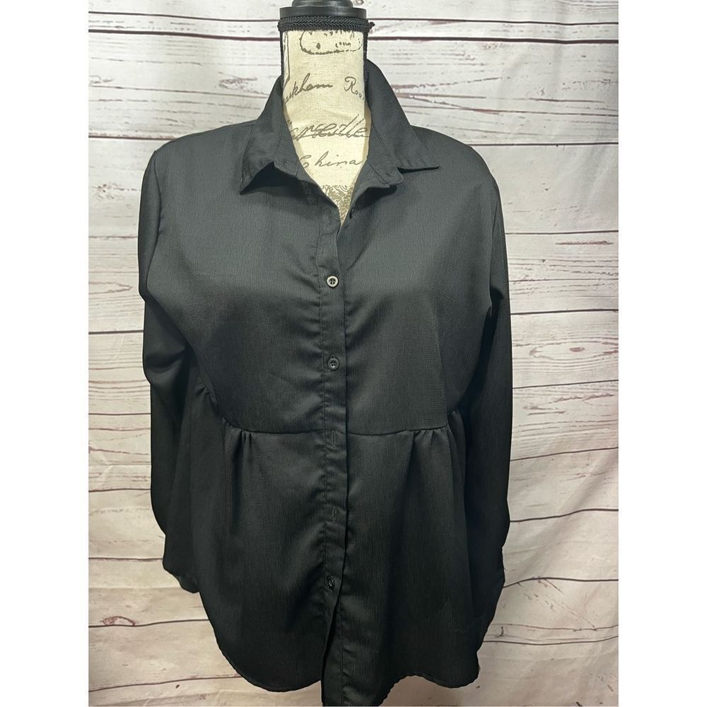 Agnes & Dora XL black blouse- 2579